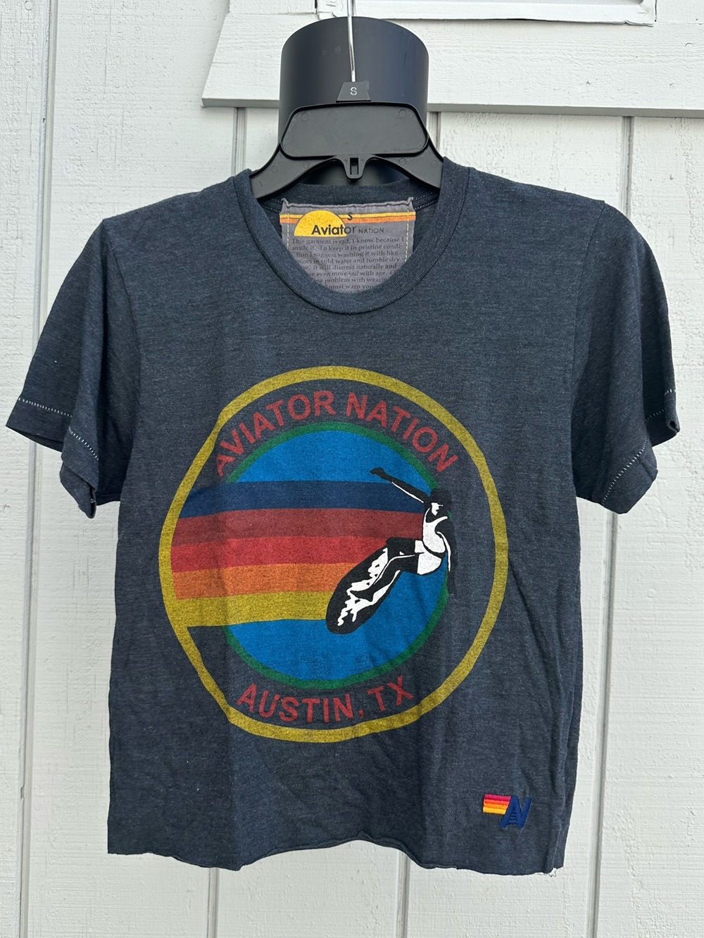 Aviator Nation/ Austin TX boyfriend style Graphic Tee / EUC, no flaws